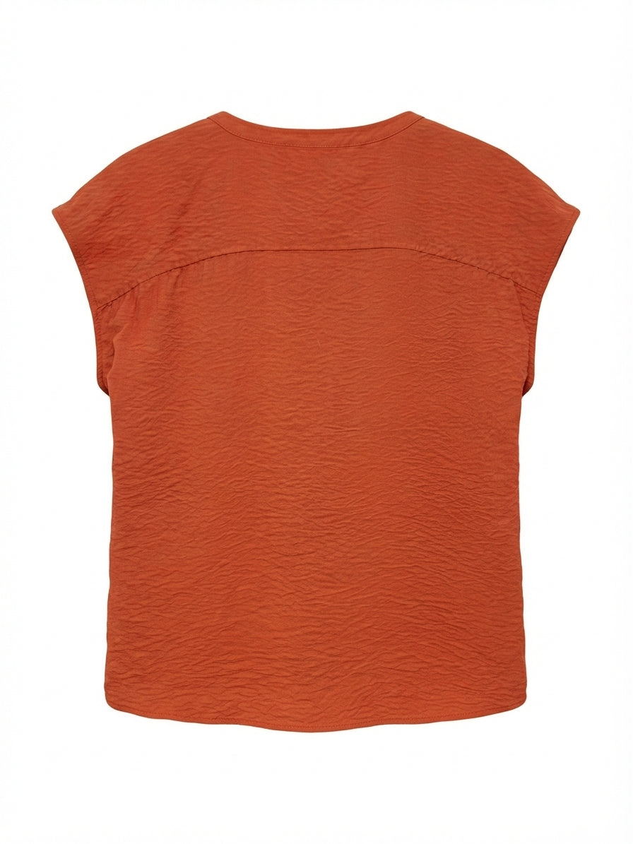 Liz Claiborne · Spice Split Neck Style · Large · Rust