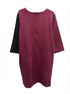 Toofan · Longsleeve Dress · XL/1X · Plum/Black