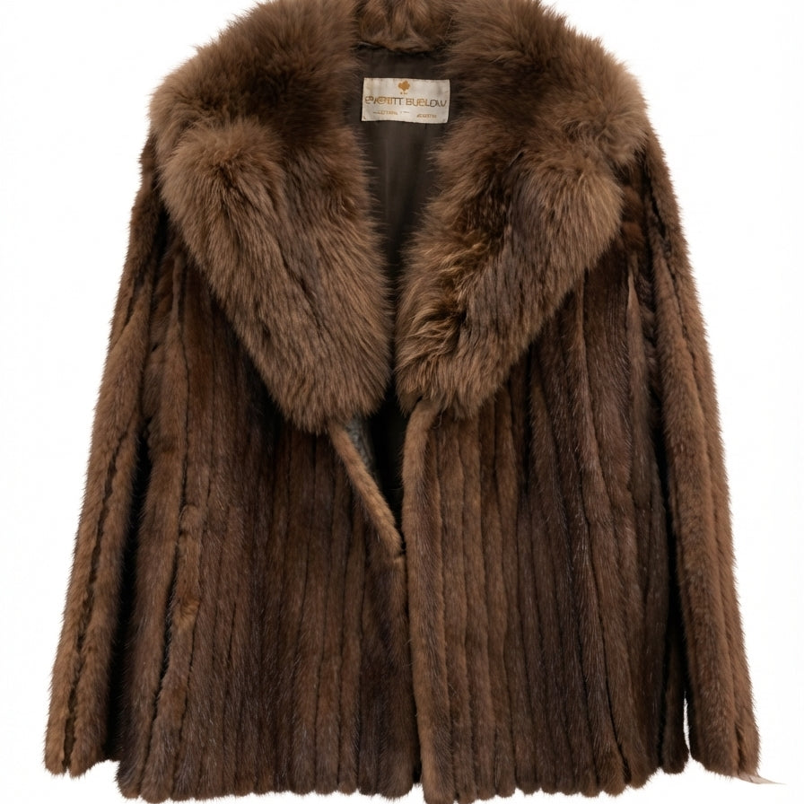 Everitt Buelow · Mink Jacket · OS · Brown