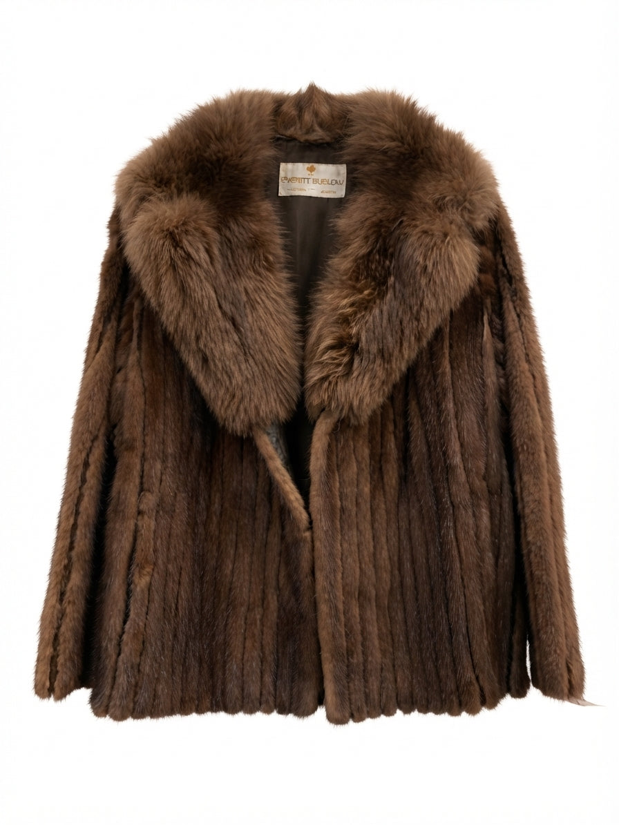 Everitt Buelow · Mink Jacket · OS · Brown