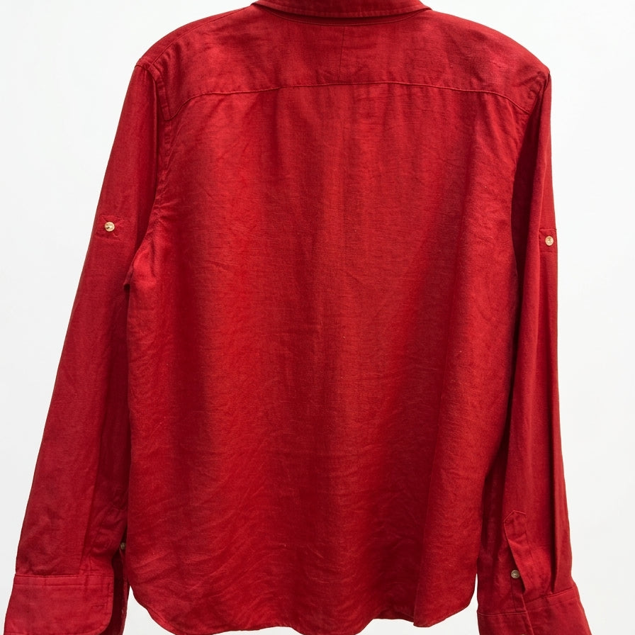 Ralph Lauren · Roll Tab Shirt · Large P · Scarlet
