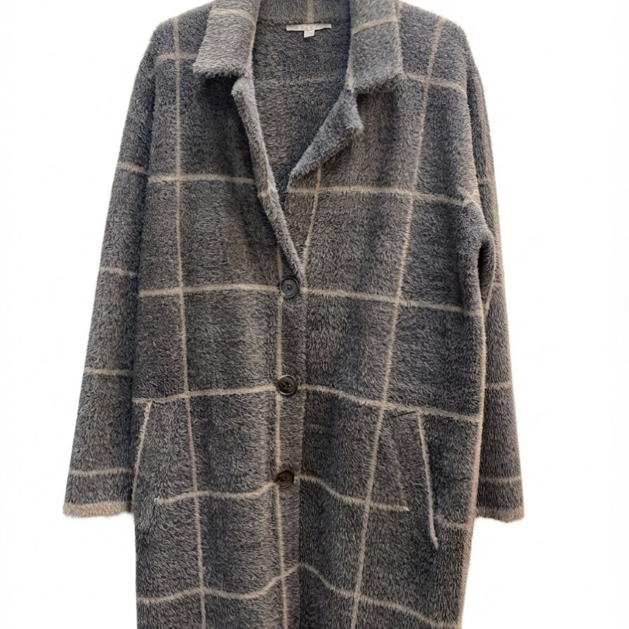 Cyrus · Window Pane Design w/ Pockets · Large · Grays