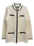 Boston Proper · Zip Up Cardigan · Medium · CreamBlk