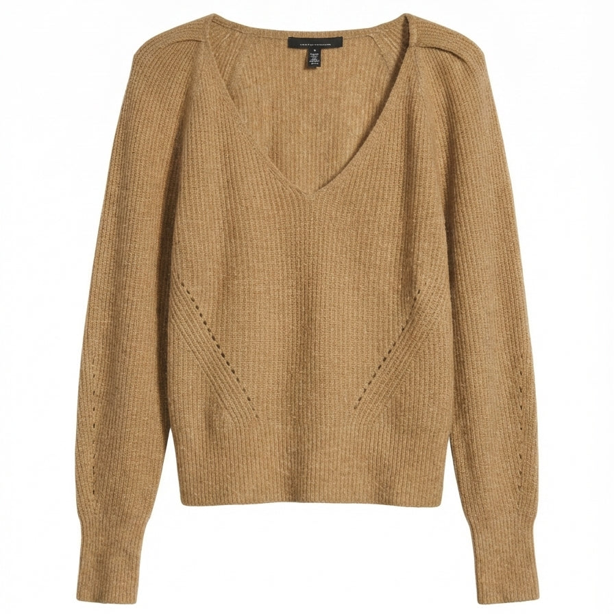 WHBM · V-Neck · Medium · Khaki