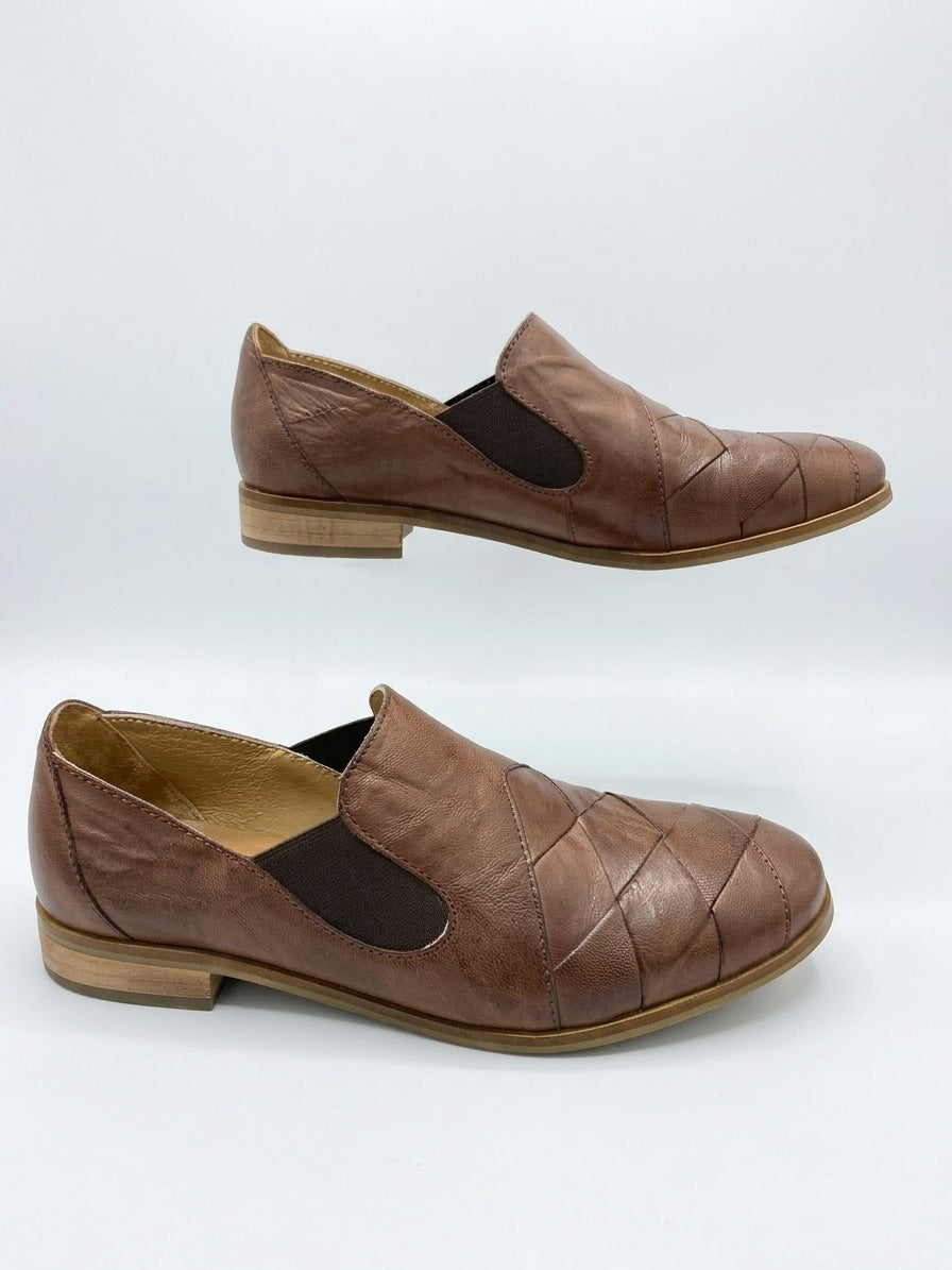 Coldwater Creek · Toubkal Leather Flats · 9.5 · Brown