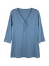Style&Co · Grommet Lace Up Top · L/XL · Sky