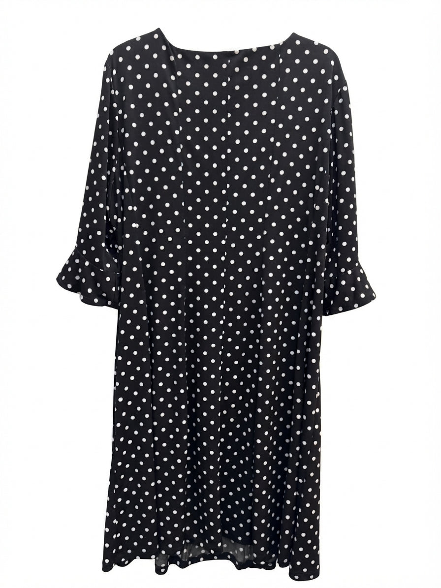 Connected Apparel · Dress · 22 · Black White