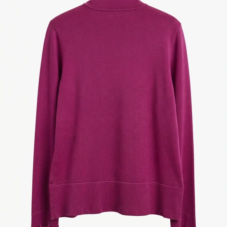 Carlisle · Turtleneck Top · Medium · Fuchsia