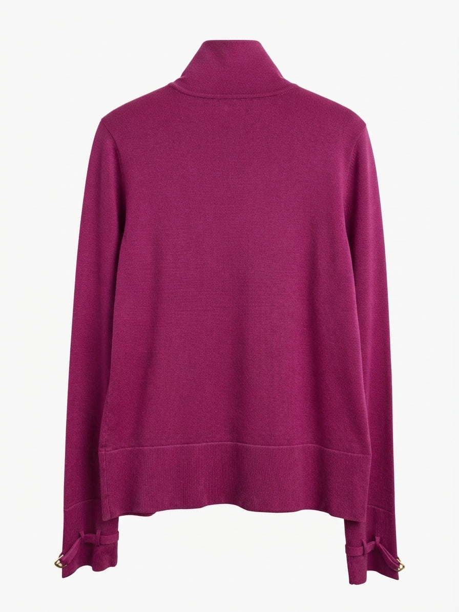Carlisle · Turtleneck Top · Medium · Fuchsia