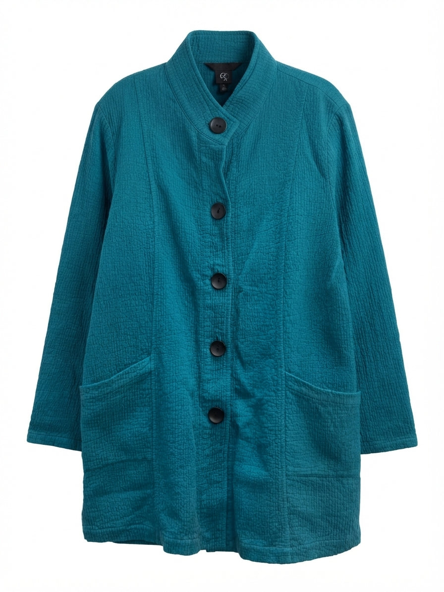 Focus By JJ · Jacket · Medium · Teal