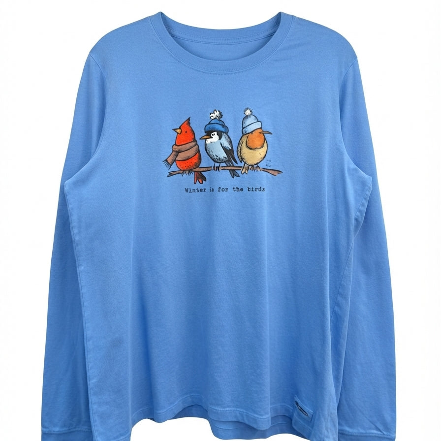 Life is Good · Winter is for the Birds · Medium · Blue