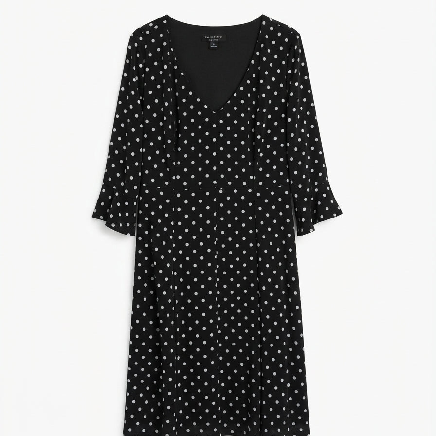 Connected Apparel · Dress · 22 · Black White