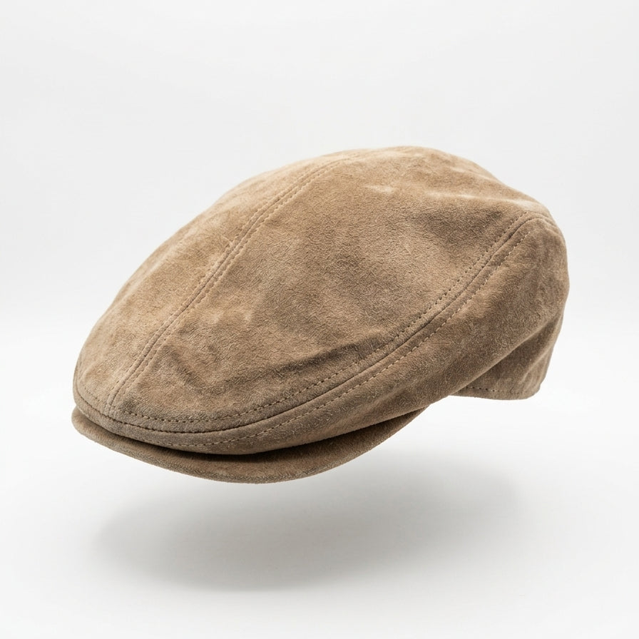 Leather Cap · Newsboy Caps · L/XL · Beige