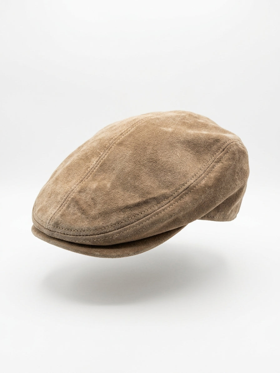 Leather Cap · Newsboy Caps · L/XL · Beige