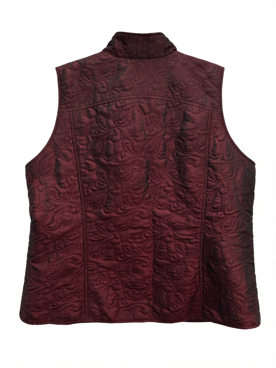 ColdwaterCreek · Vest · 1X · Garnet