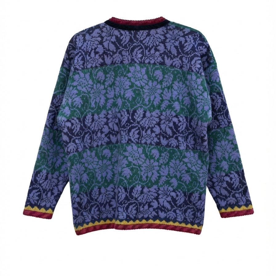 Oleana · Sweater · Medium · BlueMulti