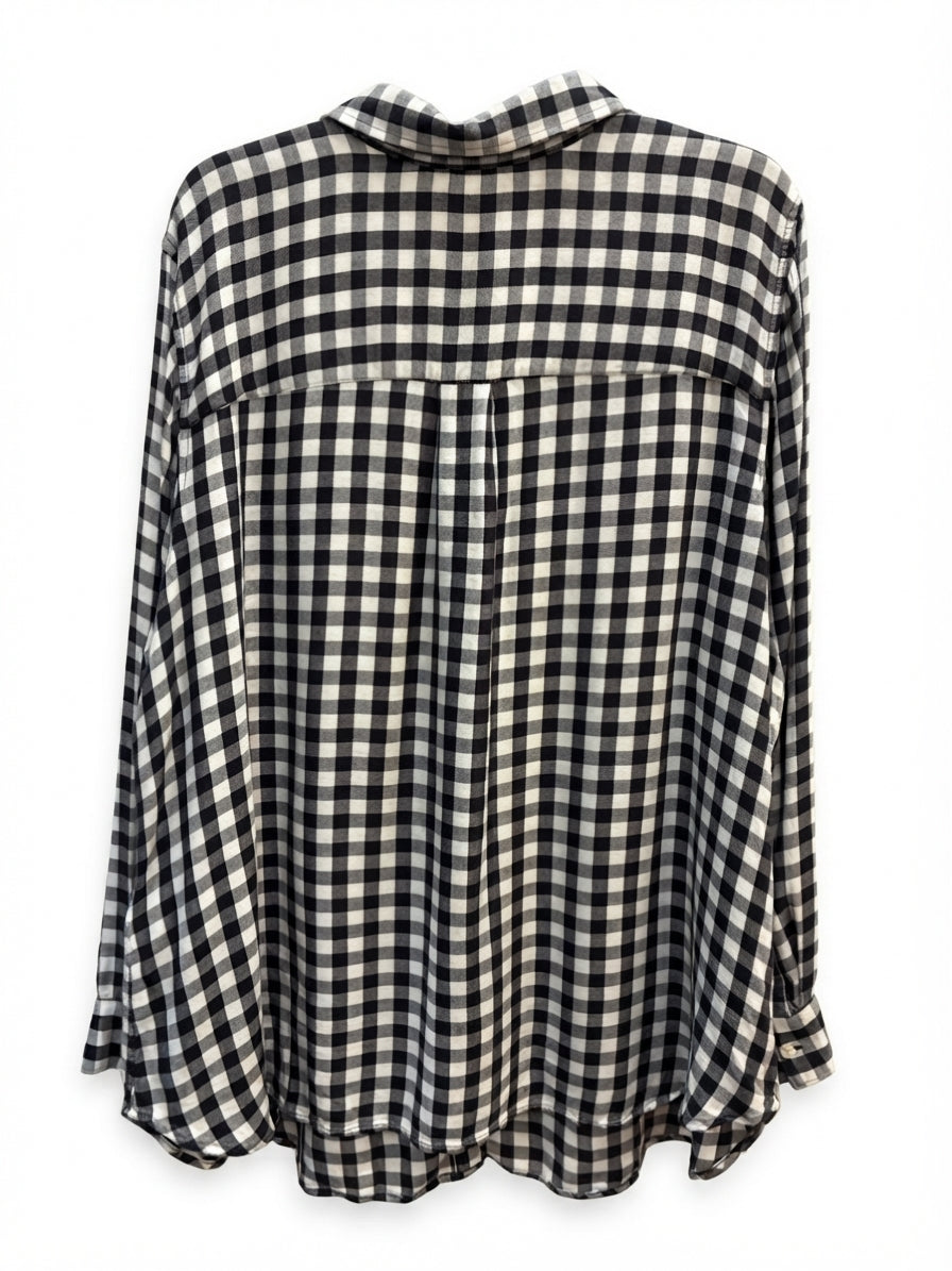 Levis · LongSleeve Shirt WhiteBlk Plaid · 3X · White/Black Plaid