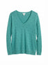 J.Jill · V-Neck Polka Dot · Medium · Teal
