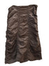 XCVI · Maxi Cocoa Ruched Skirt · Small · Cocoa