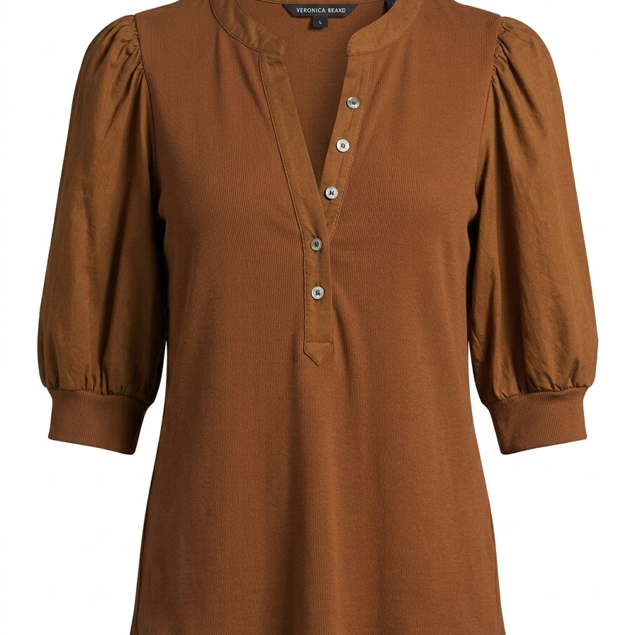 Veronica Beard · Shirt · Large · Toffee
