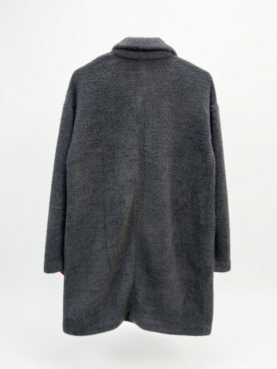 Sanctuary · Fuzzy Long Jacket · Small · Gray