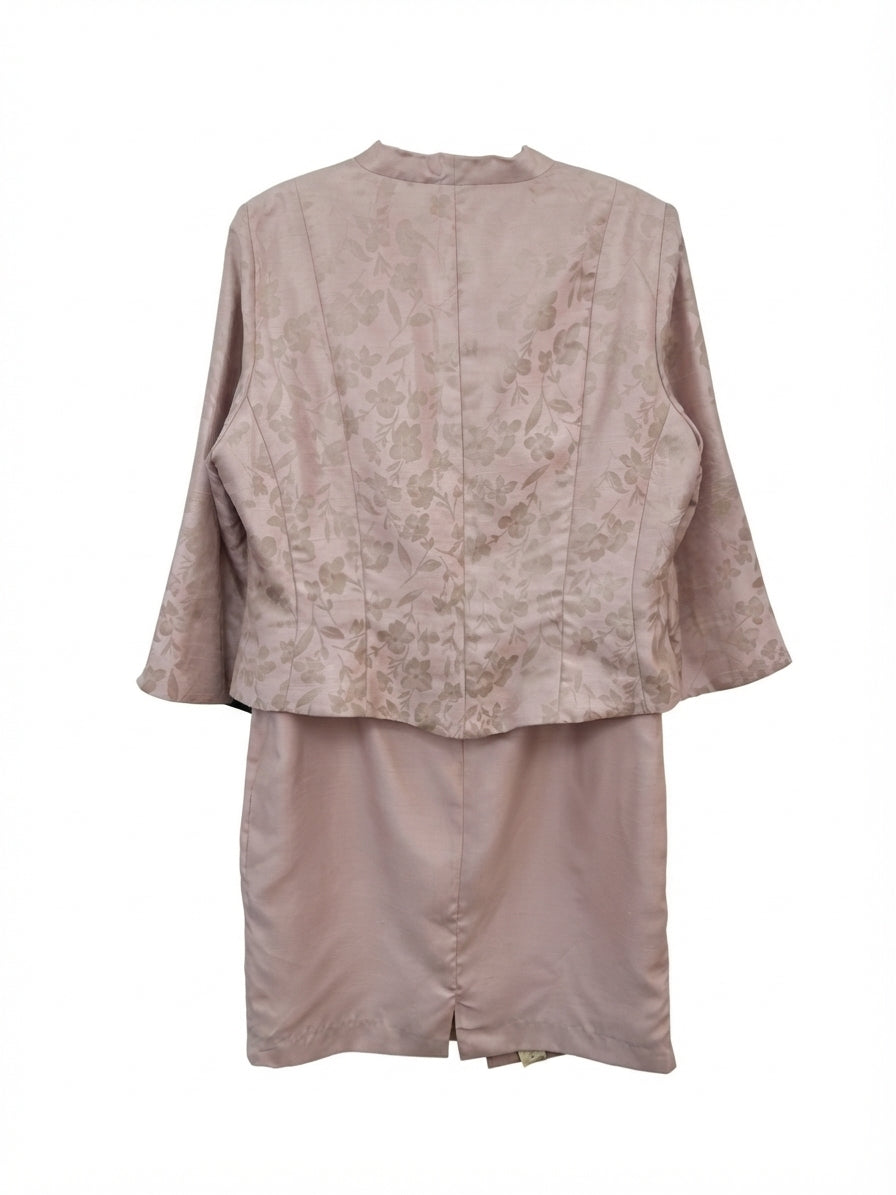 Jessica Howard · Sleeveless Dress with Floral Jacket Set · 16P · LightPink