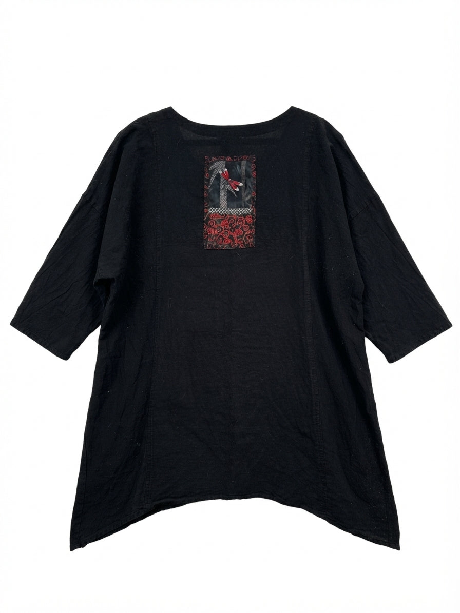 Brie Kriebel Clothing · Wearable Art Top · XLarge · BlackRed