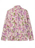 LandsEnd · Fleece Quarter Zip · Large · PinkFloral
