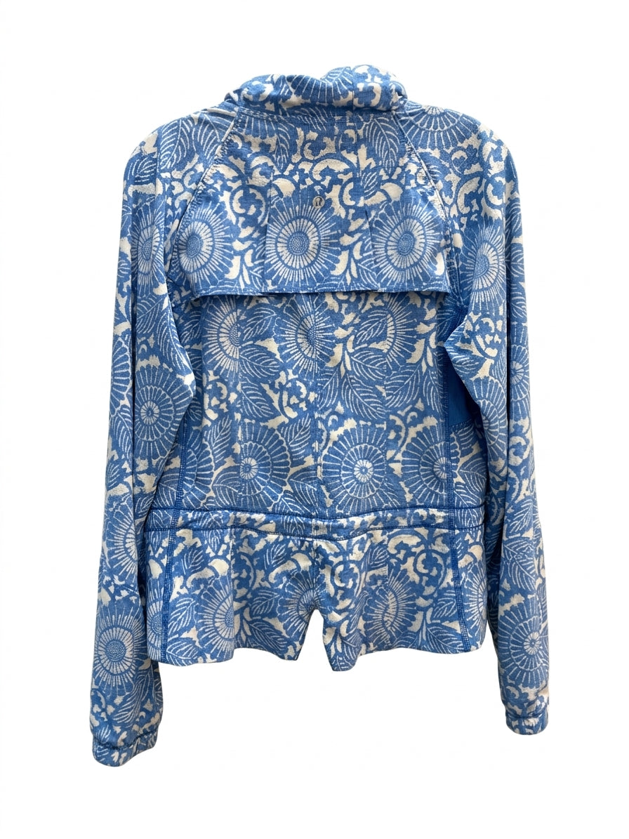 Lululemon · Jacket · M/L · WhiteBlue floral Print