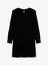 Eileen Fisher · Velvet dress with pockets · XXS · Black