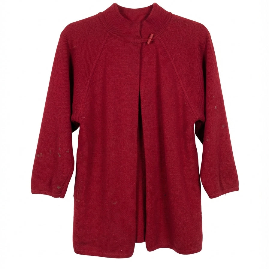 Le Roy · One Button Fashion Cardigan · Small · Red