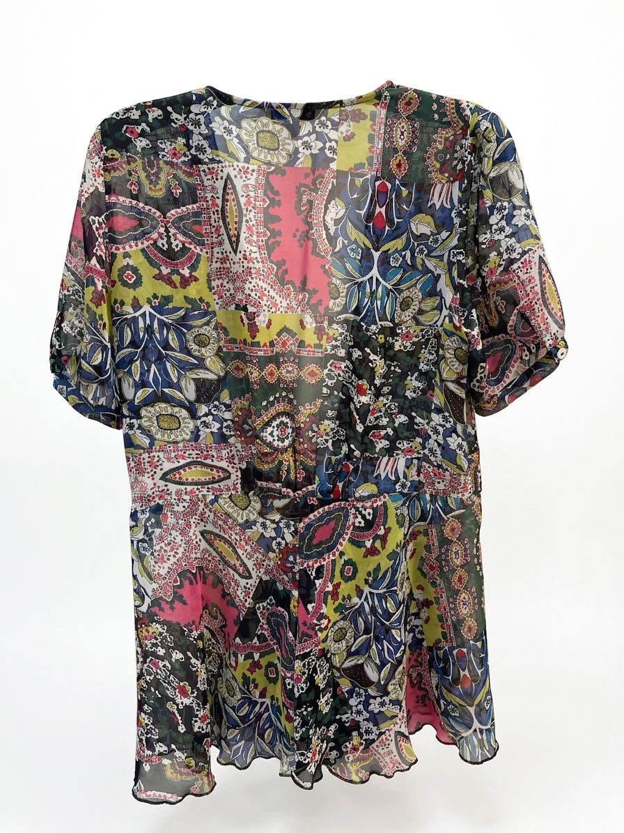 CABi · Beaches of St Tropez BlueMulti Lace Detail · Large · BlueMulti