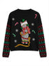 33 Degrees · Cat Christmas Sweater · XLarge · Black Multi