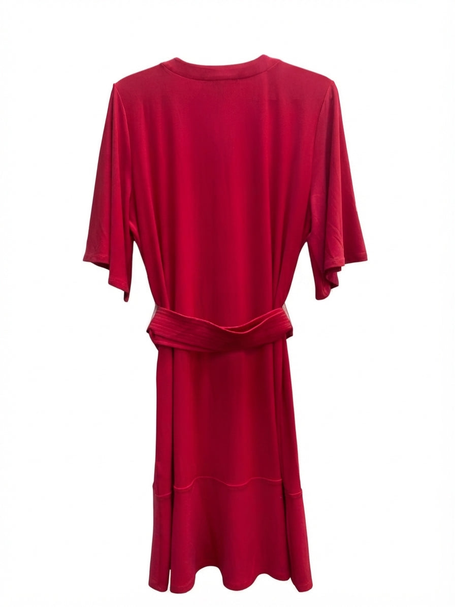 White House Black Market · Belted Dress · Large · Raspberry