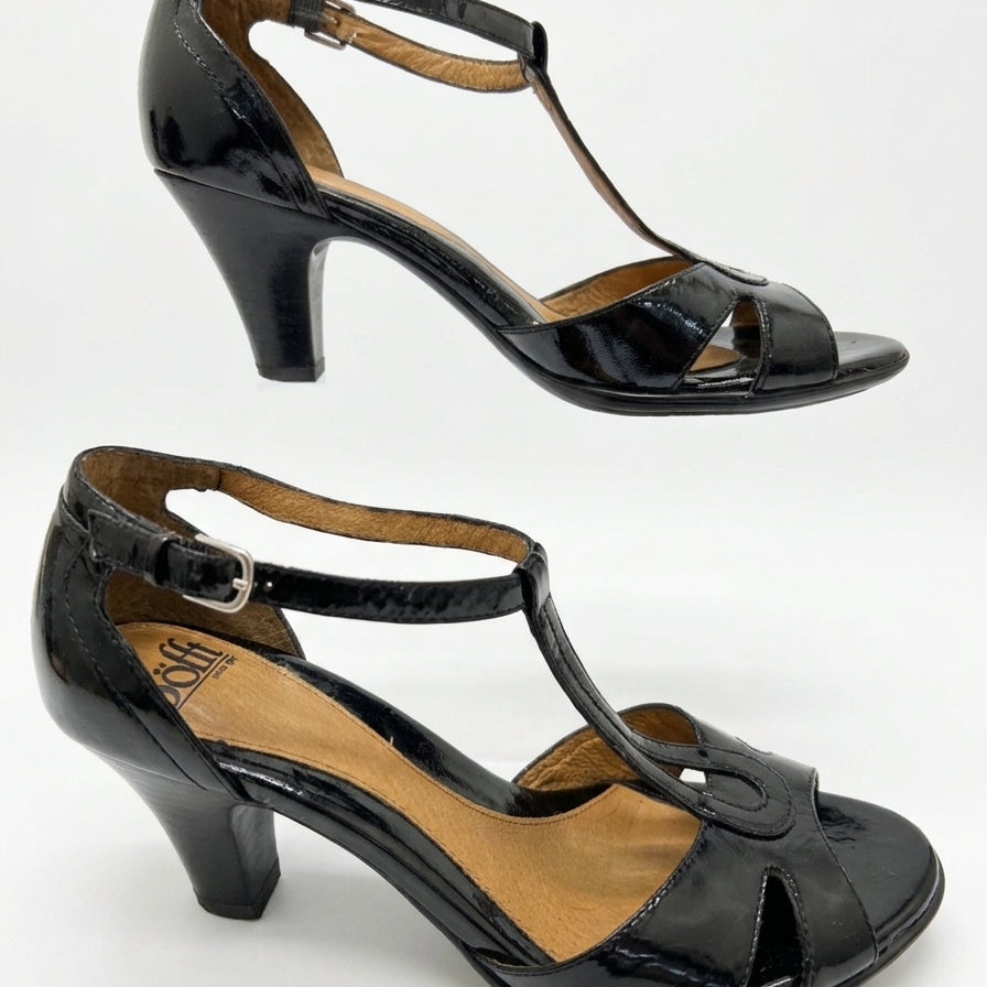 Söfft · Carilina Peep Toe Pumps · 8 · Black