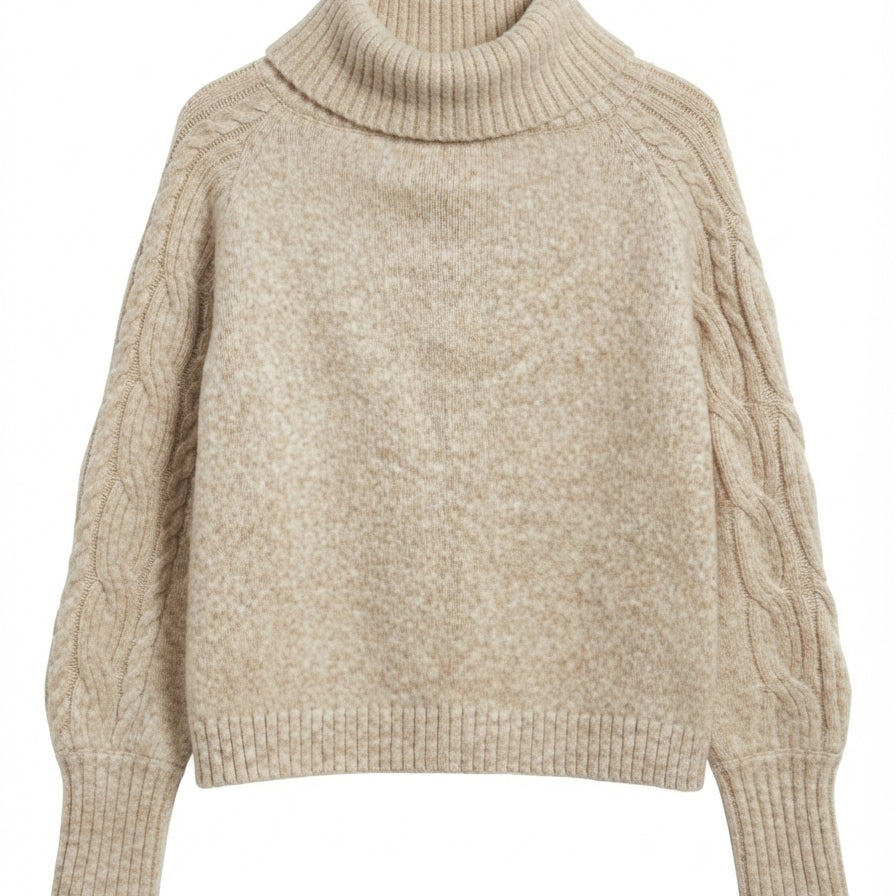 WHBM · Cowlneck · Medium · Cream