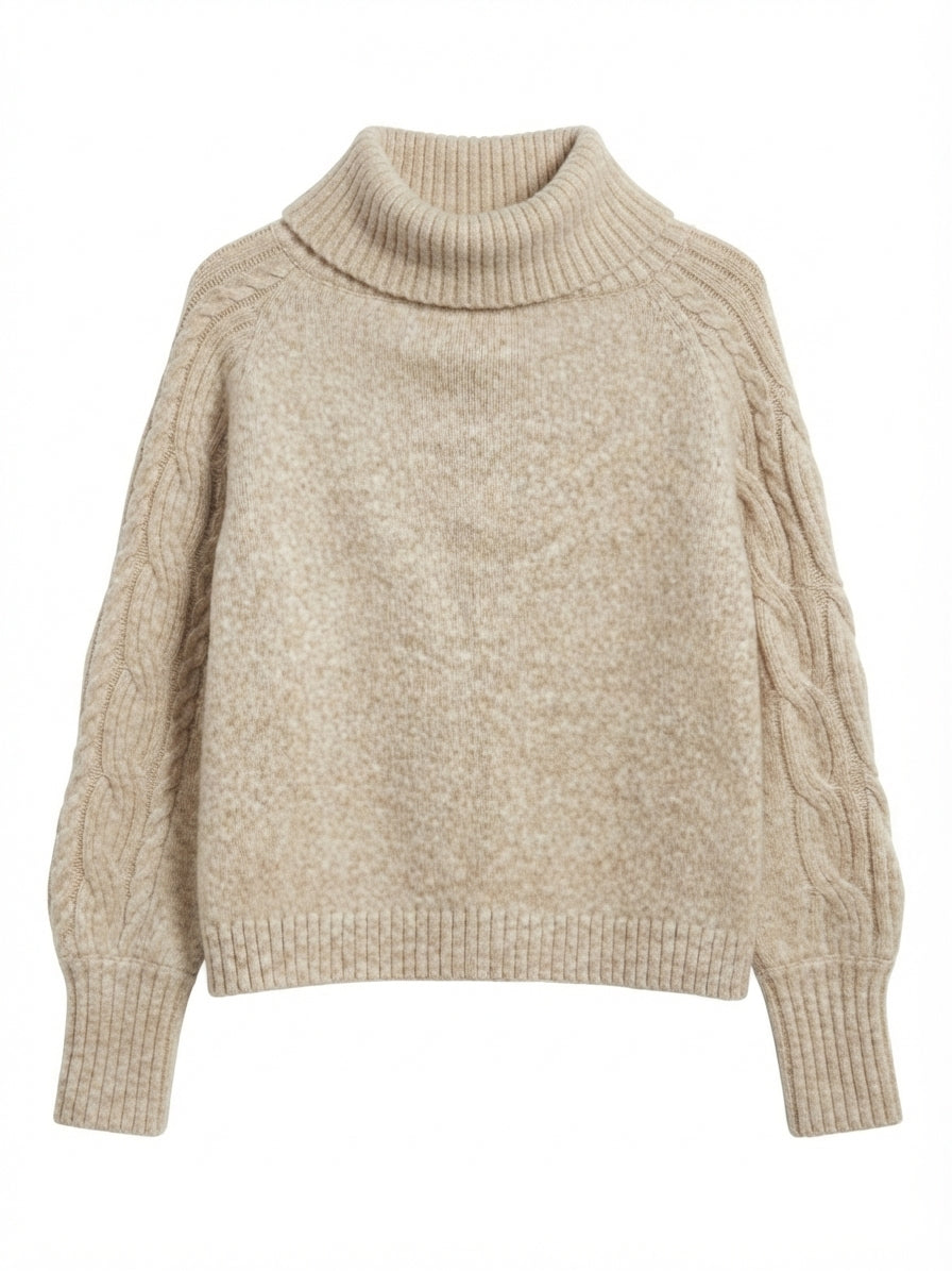 WHBM · Cowlneck · Medium · Cream