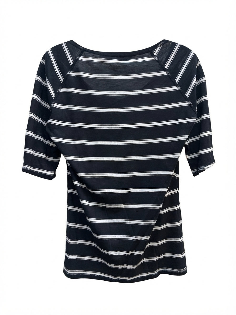 MichaelStars · Elbow Length Top · OS · Black/White