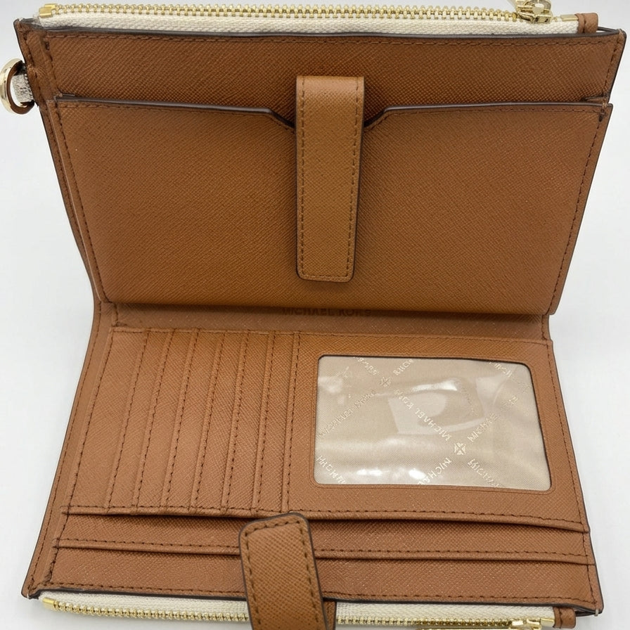 Michael Kors · Jet Set Double Zip · Phone Wallet · Vanilla