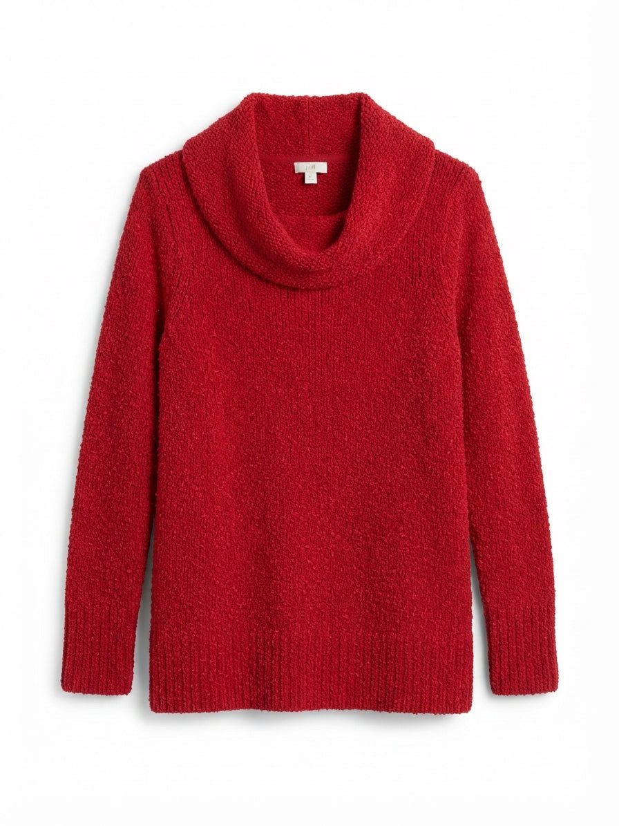 J.Jill · CowDrape · Medium · Red