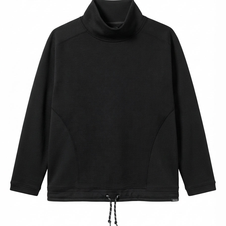 EddieBauer · Mock Neck Top · Large · SoftBlack