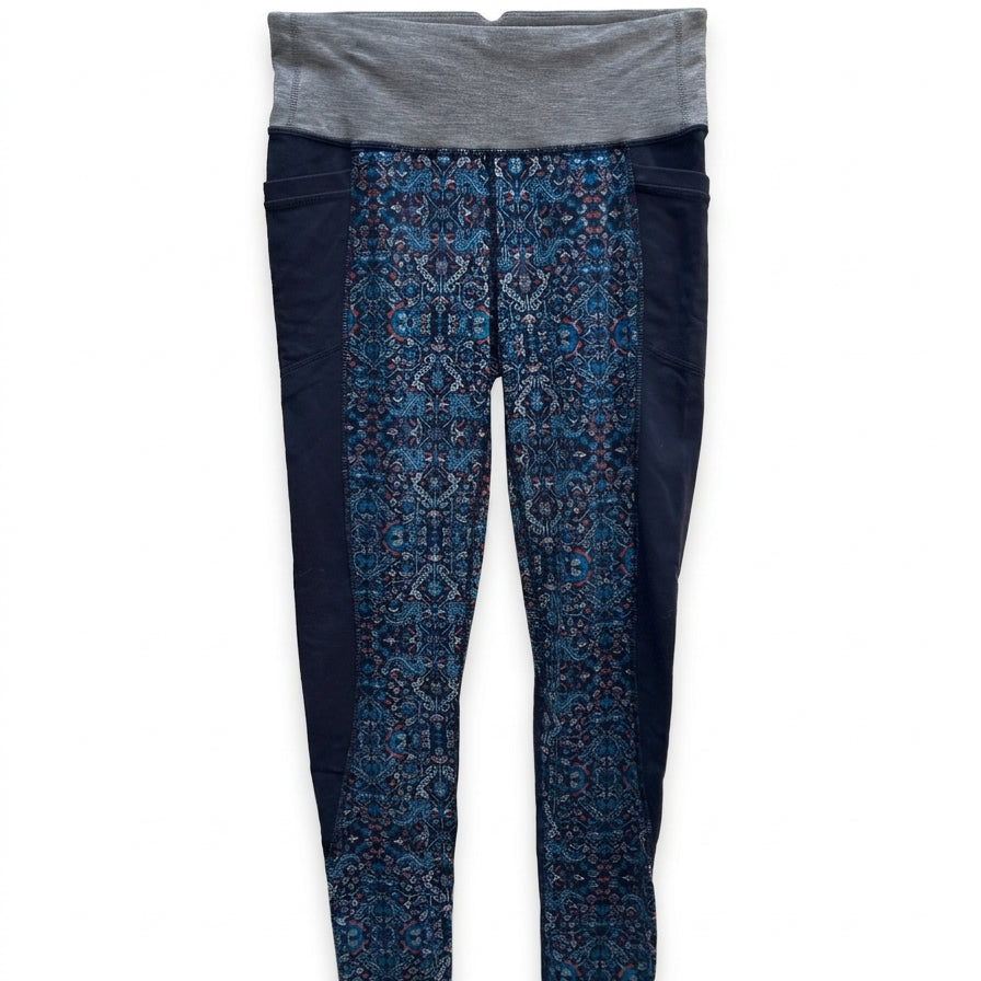 Athleta · Active Leggings Side Pocket · Medium · Navy/Gray