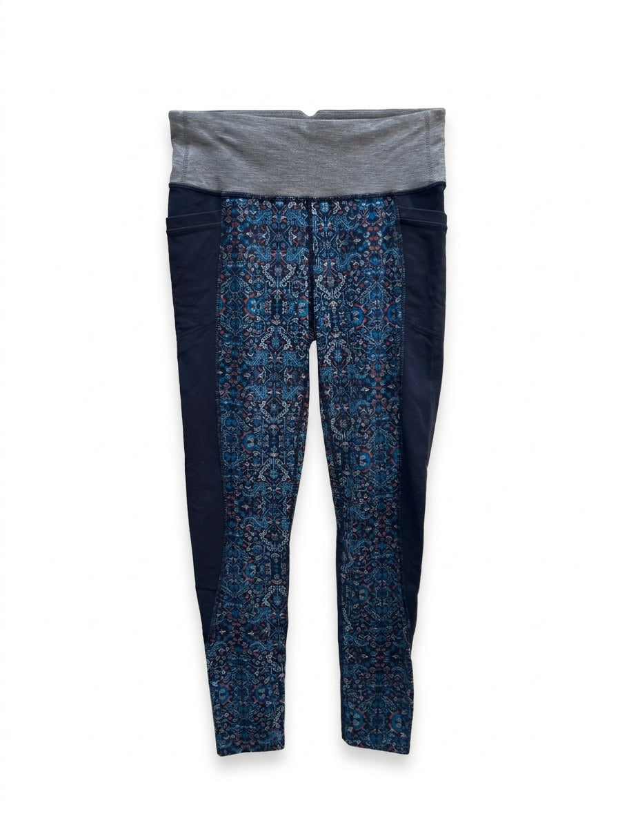 Athleta · Active Leggings Side Pocket · Medium · Navy/Gray
