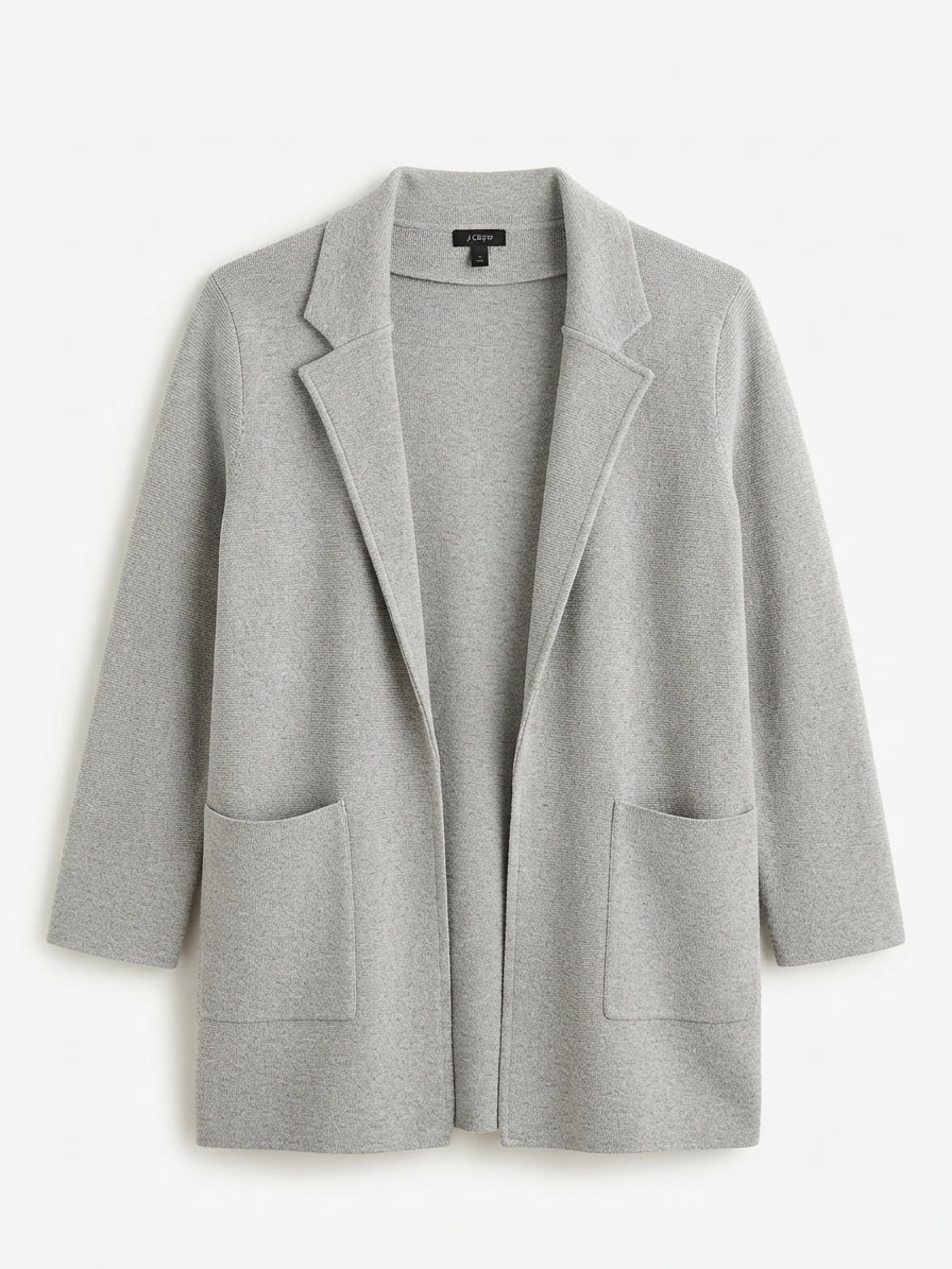 J. Crew · Open Drape Cardigan · Large · LightGray