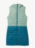 SKHoop · Airtastic Quilted Hooded Zip Long Vest · Medium · SeaGreenTurq