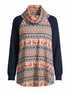 Bloomchic · Nordic Reindeer & Snowflakes · Large · Navy/Red