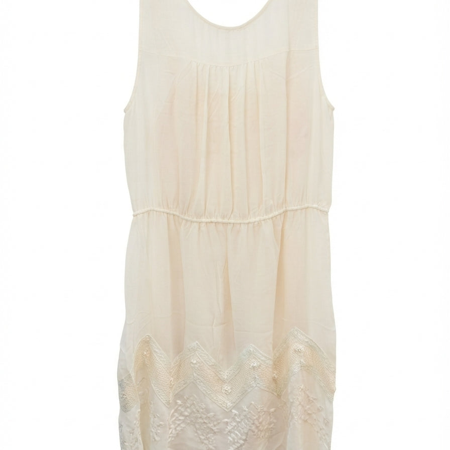 Anthropologie · Blue Tassel · XLarge · Cream