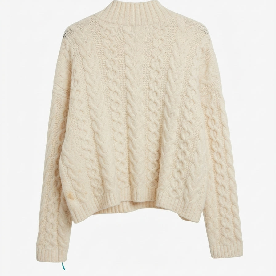 A New Day · Cable Knit · Large · Natural