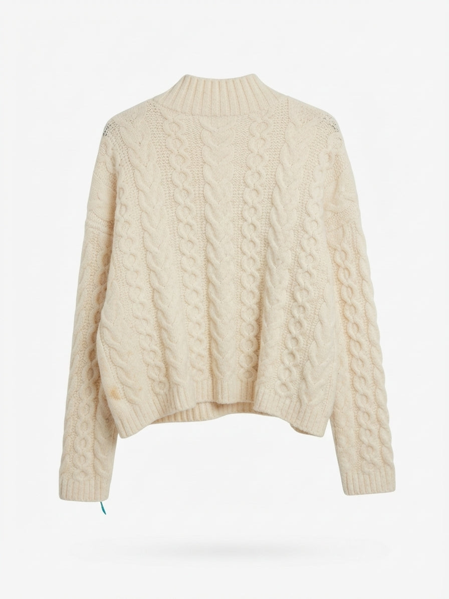 A New Day · Cable Knit · Large · Natural