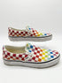 Vans · Classic Slip-On · 6.5 · Rainbow Checkerboard